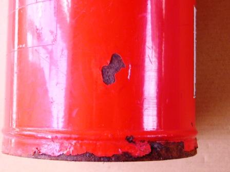 錆び・傷のある消火器